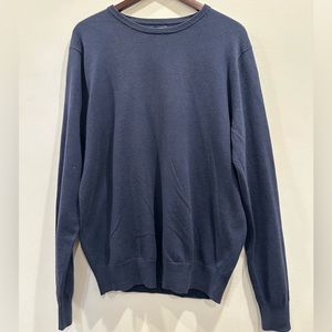 J.Crew Navy Harbor Cotton Blend Crewneck Sweater M